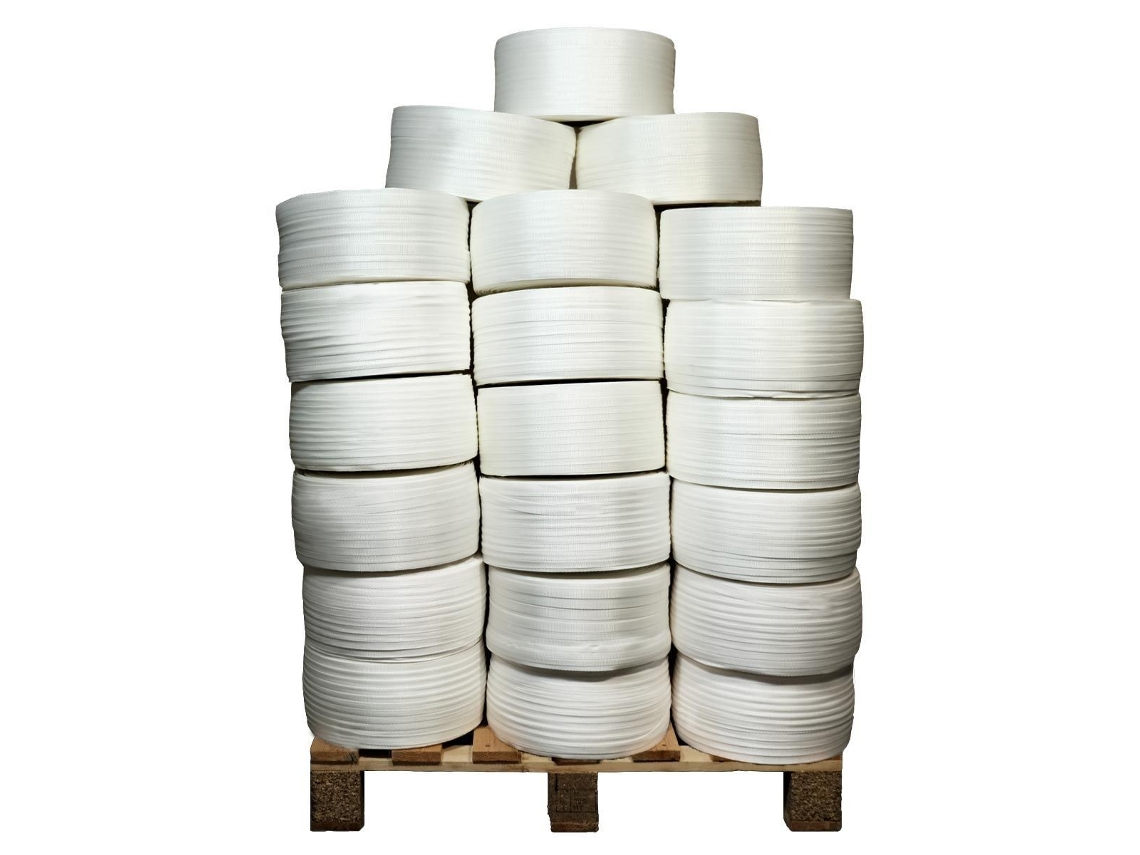 Lote de 52 Flejes tejidos 16 mm x 850 m incluyendo 12 GRATIS - Fleje Textil Alta Resistencia 450kg - TECPLAST LFT5