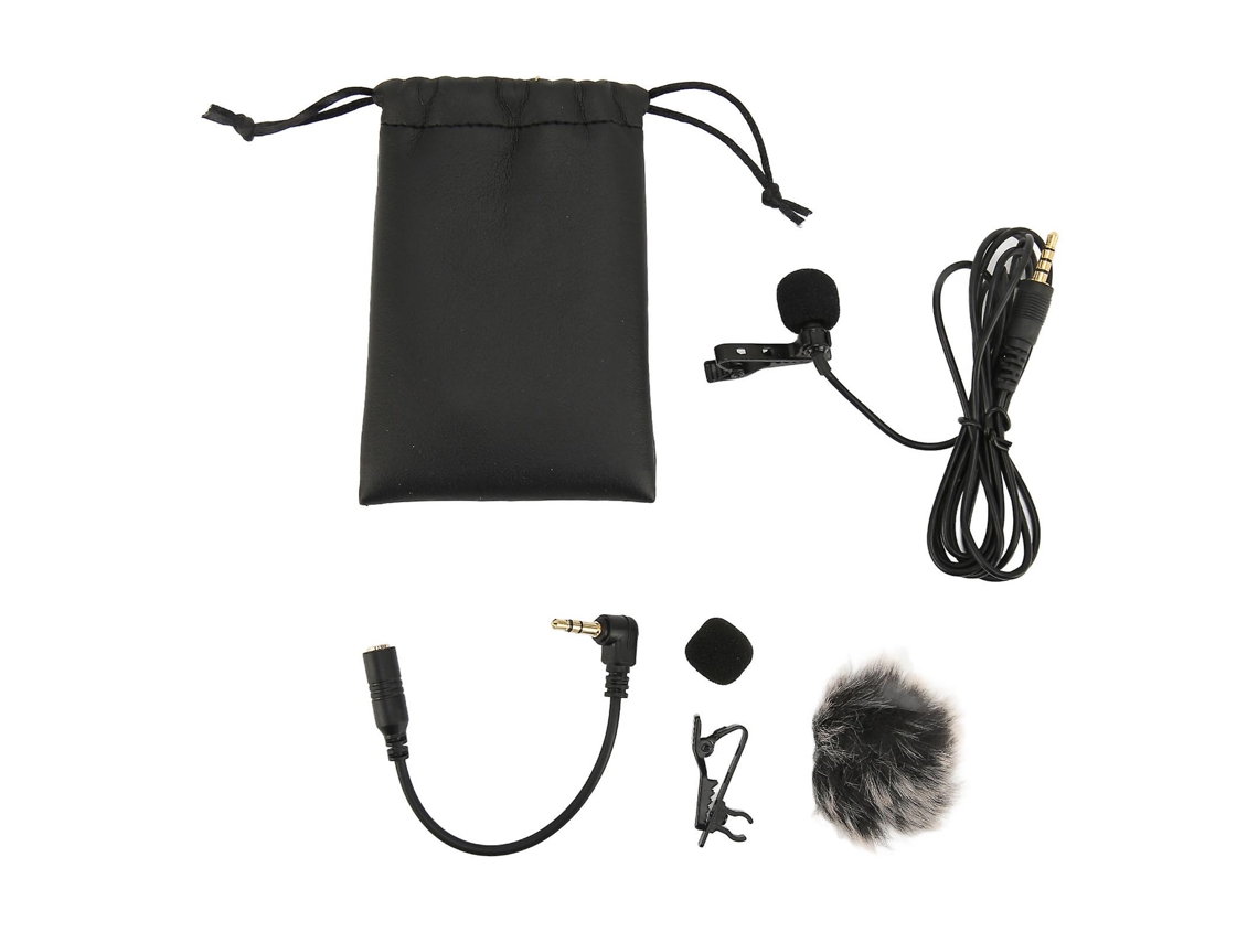 Micrófono de solapa profesional con cancelación de ruido, ideal para podcasts, grabaciones y vlogs. Nostalgia88