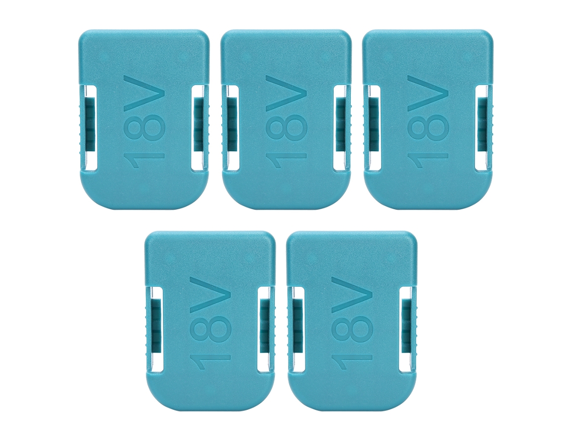 5 Soportes Para Baterías De Litio Con Cubierta Difusora Para Bosch Green 18v De Doble Uso.