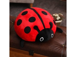 Peluche Adorable De Insecto Coccinela, Almohada, Regalo De Cumpleaños Para Niños, Rojo, 40 Cm, Uez