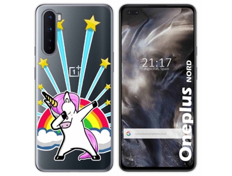 Carcasa OnePlus Nord TUMUNDOSMARTPHONE Dibujos Transparente Multicolor