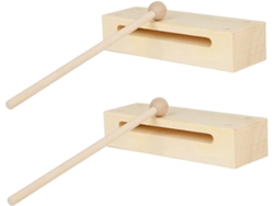 Juego de 2 baquetas de madera para adultos.