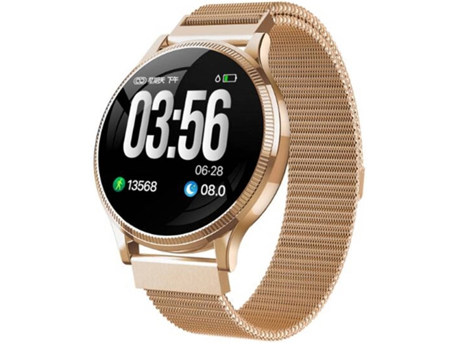 Smartwatch WJS ZH0077 (Bluetooth - Monitoreo Cardíaco - Dorado)