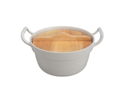 Olla Coreana Para Ramen, De Aleación De Aluminio Antiadherente, Con Tapa De Roble, Ideal Para El Hogar, Acampadas Y Viajes.
