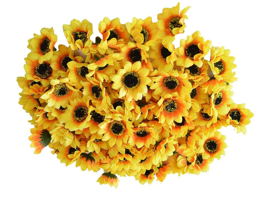 HYMNORA Girasolas artificiales para decoración