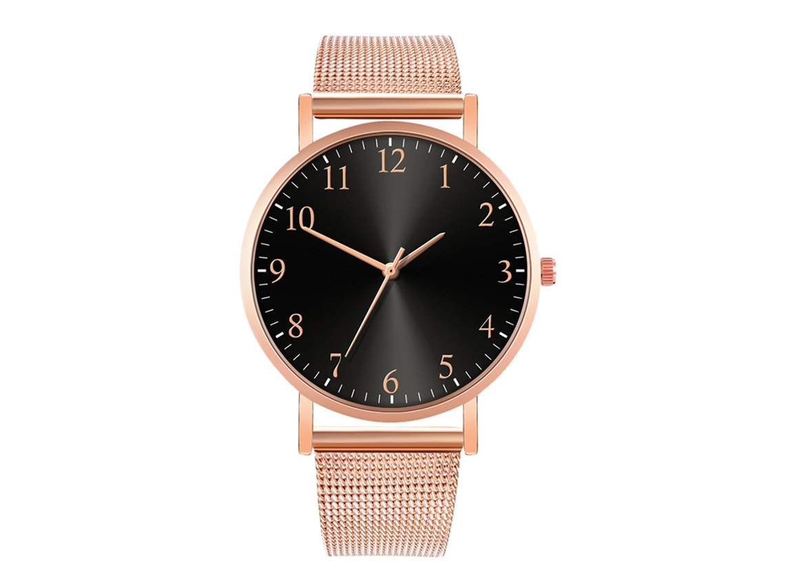 Reloj De Moda Para Hombre Y Mujer, Correa De Malla, Esfera Redonda, Movimiento De Cuarzo, Para Parejas.