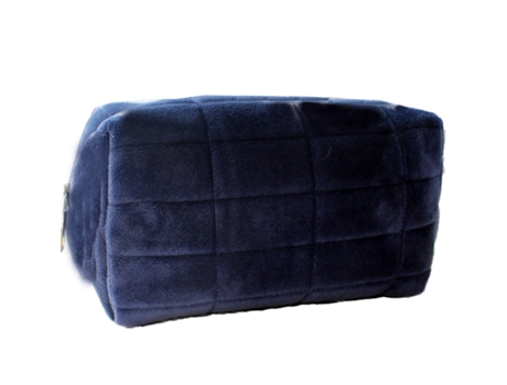 Bolsas De Felpa, Linda Bolsa De Almacenamiento Suave Con Cremallera Para Artículos De Oficina, Azul Marino ZMDECQNA