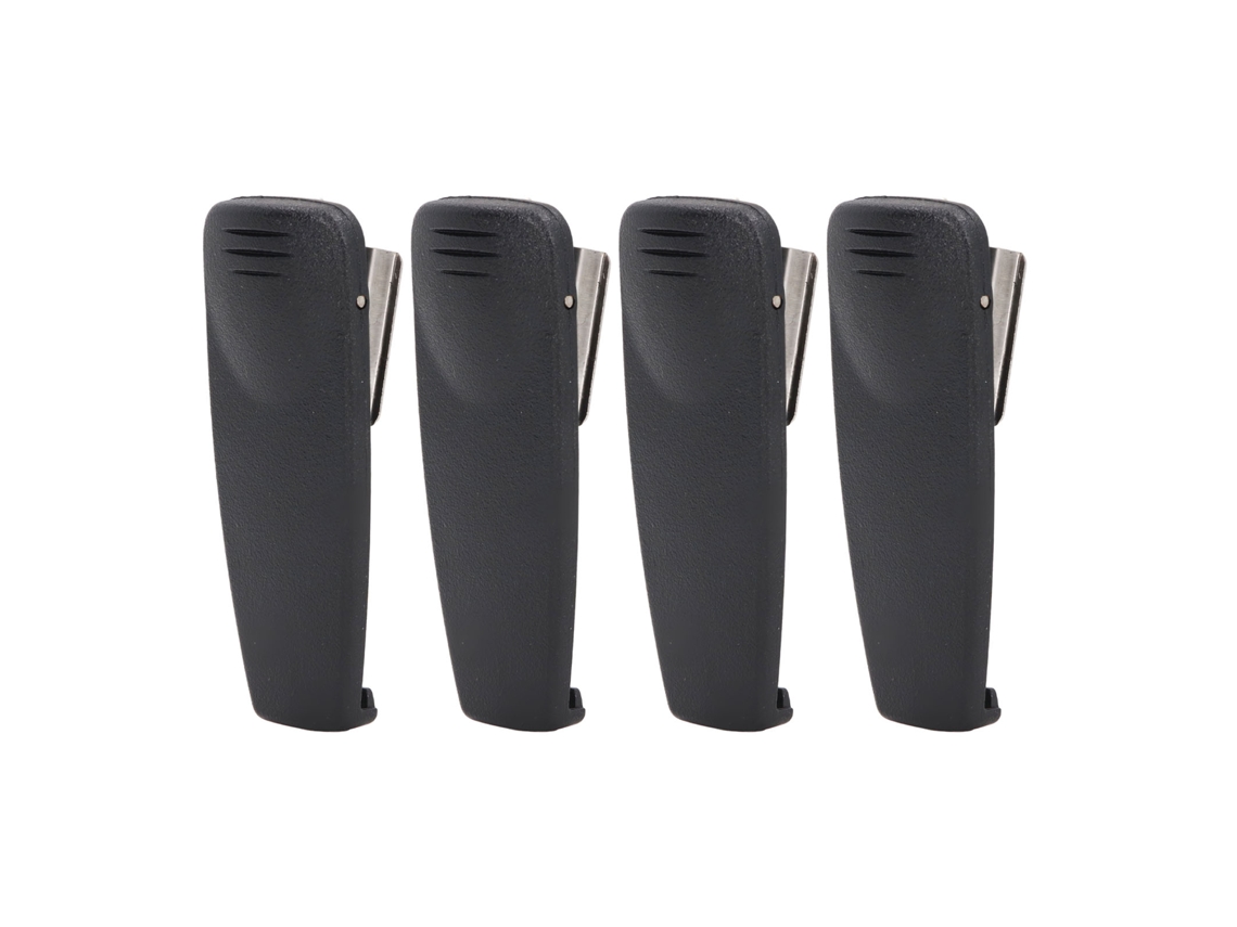 4 Clips De Cinturón De Repuesto De Abs Para Radios Portátiles Dúplex Harris Ericsson P7300 P5300 7100p Xg 75 (negro)