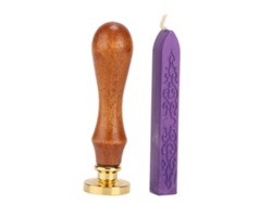 Kit Sencillo De Sellos De Cera Claros Para Manualidades: El Principito, Color Morado Oscuro, Para Invitaciones De Boda.