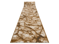 Alfombra de Pasillo Bcf Morad Mármol Beige/Oro Gris 120 cm