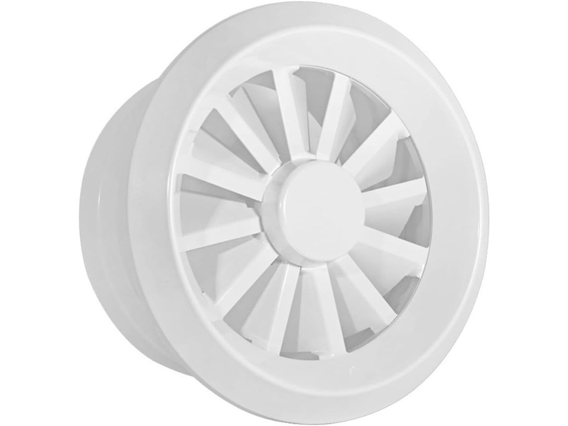 Rejilla De Ventilación Westux Abs, Rejillas Circulares Con Lamas, Salida Aire Giratoria (color: 400 Mm) Fác...