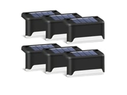 Paquete De 16 Luces Solares Para Patio, Impermeables, Led, Para Terraza, Exteriores, Con Energía Solar - Caja Negra + Luz Blanca