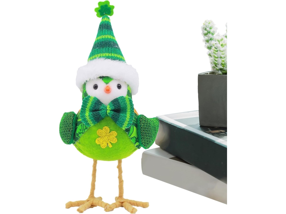 Centro de decoración de aves, decoraciones verdes para el Día de San Patricio, fiestas de oficina, días festivos, festivales, Día de la Mesa - Hogar GOKOCO