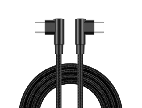 Cable de datos de codo c a c cable de datos de carga rápida PD trenzado de nailon tipo c de doble extremo cable de carga 60W 3A- 1M,A