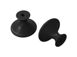 Cable de aluminio negro de 2 piezas Ø30 mm VIDAXL