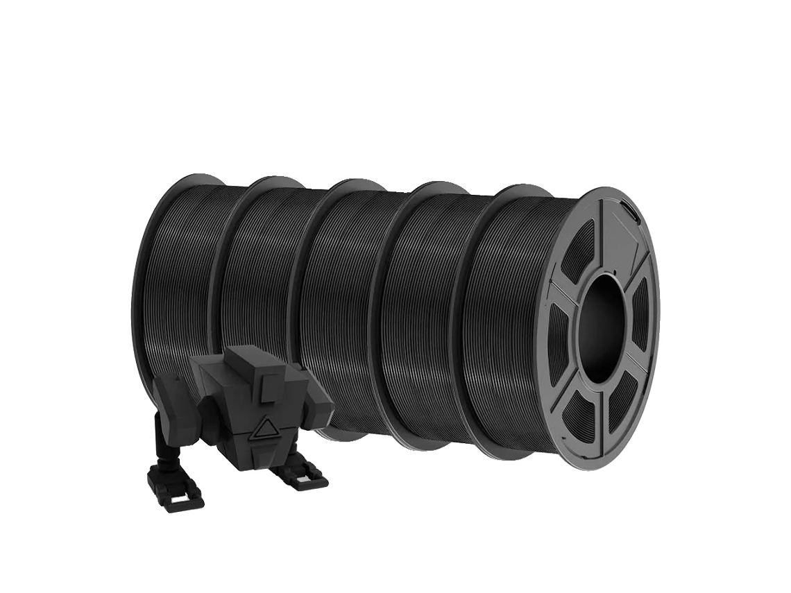 Filamento de impresión 3D, material ecológico, compatibilidad versátil, Plaplus negro, 5,5 kg OEM