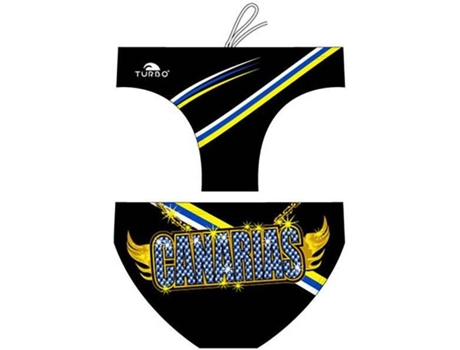Calzoncillos para Hombre TURBO Canarias Chains Negro para Natacion (XXXXL)