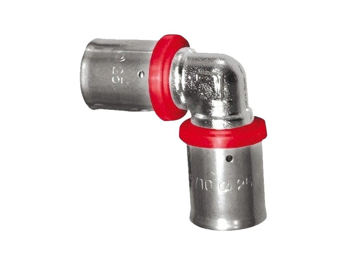 Codo Para Tubo Multicapa 25 Mm, Uso Con Maquina Prensadora, Gris