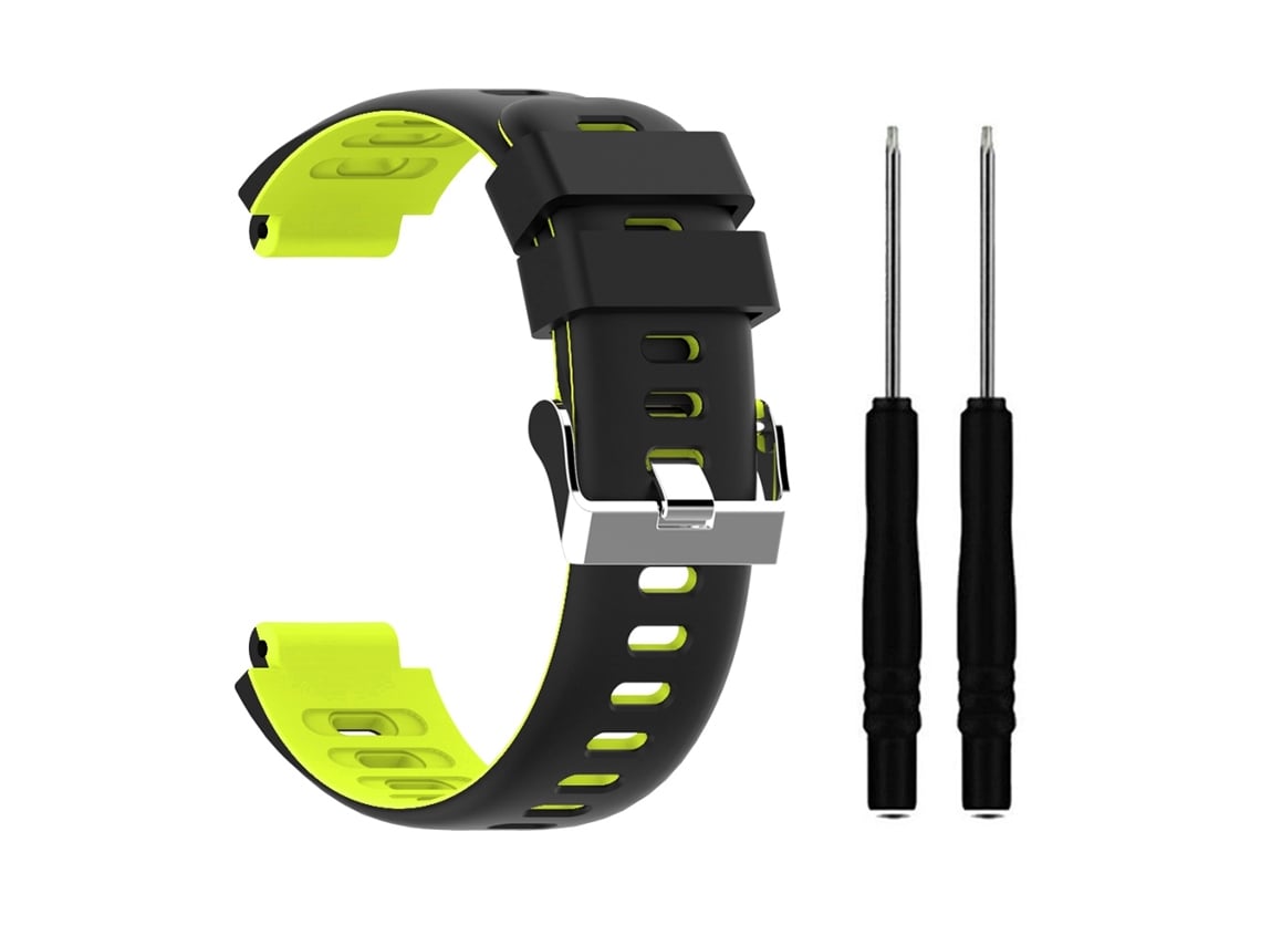 Pulsera De Reloj De Repuesto De Silicona Para Garmin Forerunner 235 220 230 620 630 735xt Negro Verde