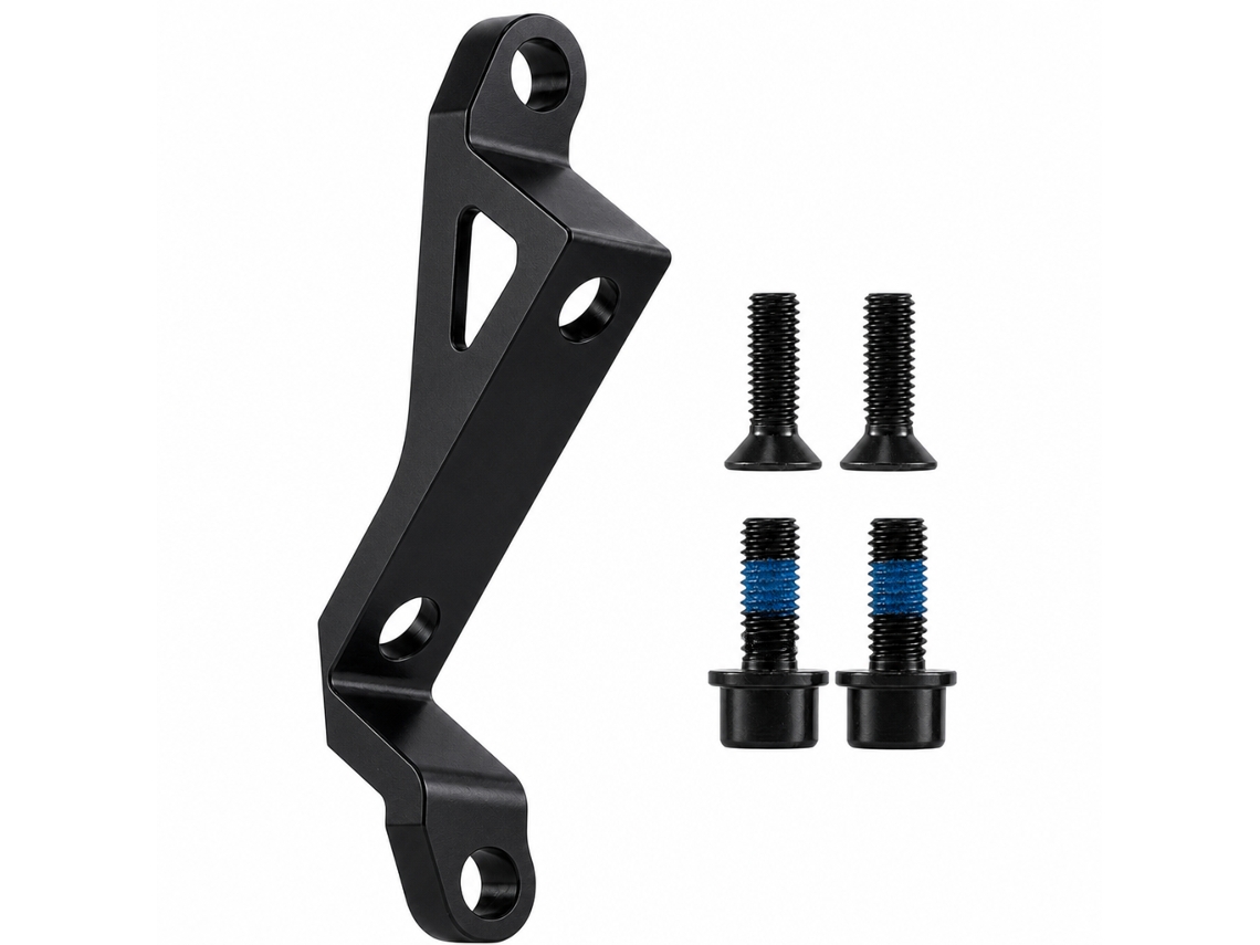 Adaptador De Freno De Disco Polski Aluminio Negro 74 Mm A 34 Mm 4 Tornillos Para Bicicleta Mtb A Carretera 160/180 Mm Ligero 34 G