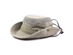 2026-gorra De Algodón Con Bordado Para Hombre Sombrero Amplio Plegable Protección Solar Al Aire Libre Boonie Bucket Hat