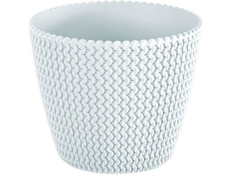 Maceta PROSPERPLAST Splofy (Blanco - 13 x 13 x 10.8 cm)