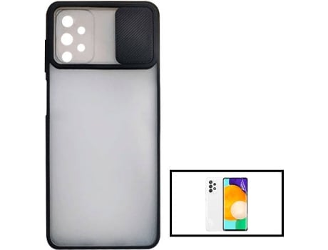 Kit Carcasa + Protector de Pantalla Hidrogel Full Cover Galaxy A52 5G G4M Negro
