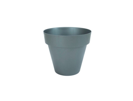 PLASTIKEN TES - Maceta Redonda Clásica Diámetro 18 cm Capacidad 25L Antracita