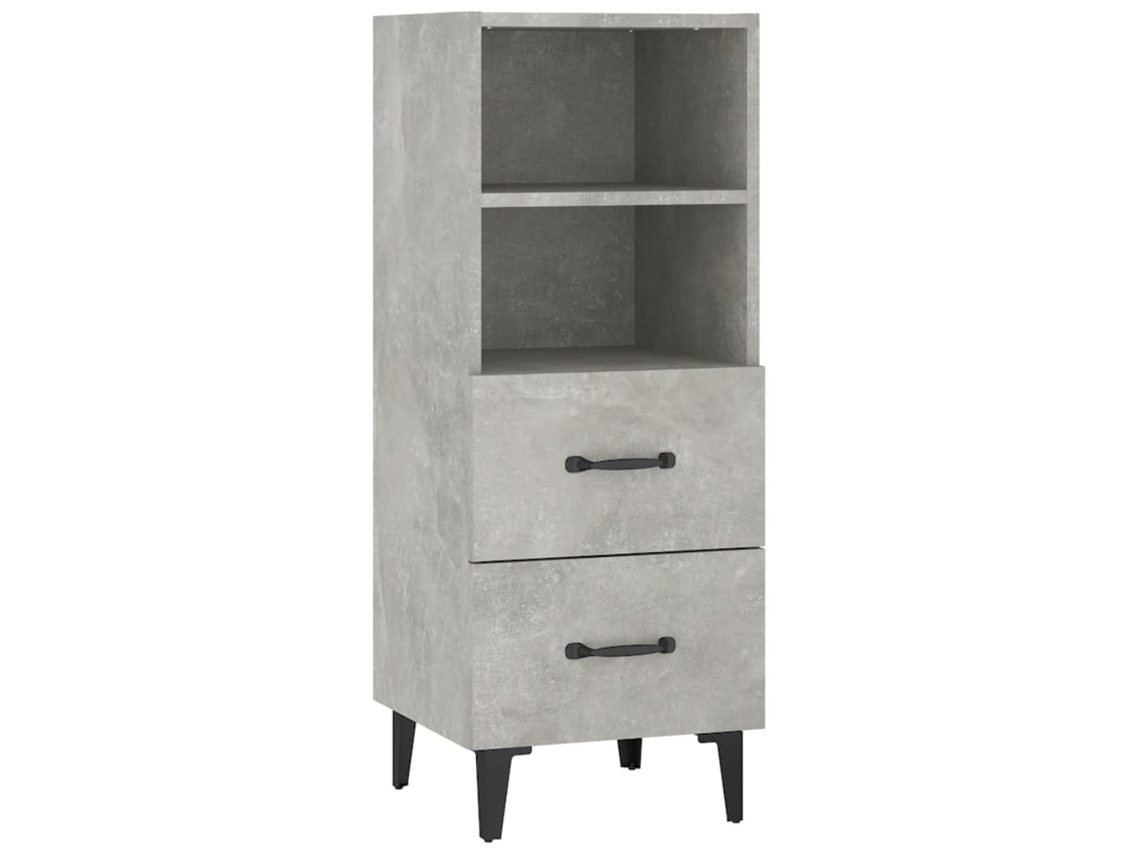 Aparador Gris Cemento MAISON EXCLUSIVE 34,5x34x90 cm en Madera Procesada