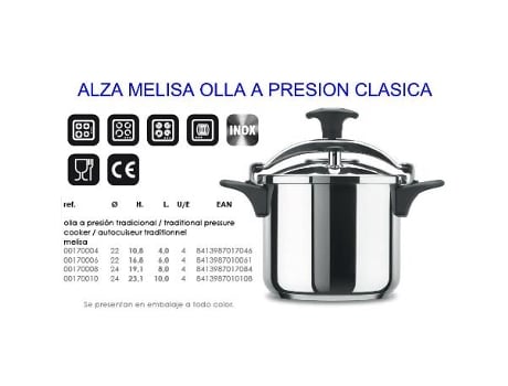 Alza melisa olla expres tradicional clasica 4 litros 0017004