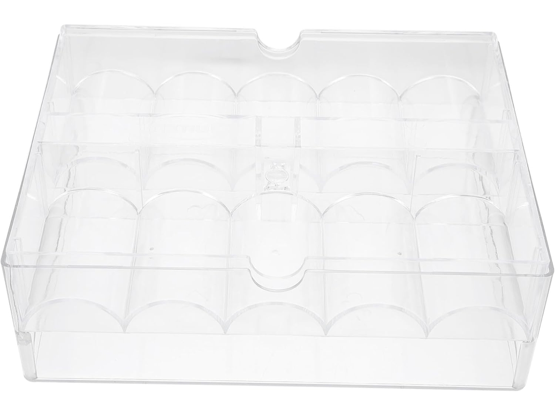 Caja De Almacenamiento Para Organizar Tus Fichas De Juego, Acrílico Transparente, Diseño Sencillo.