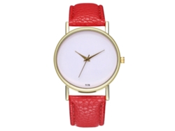 Elegante Reloj De Pulsera De Cuarzo Unisex Para Parejas - Regalo De Moda (rojo)