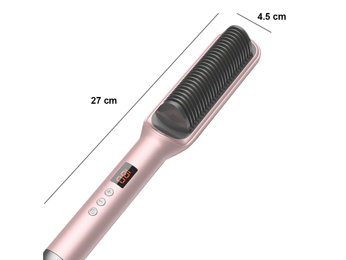 cepillo alisador de pelo iónico, plancha alisadora de pelo y