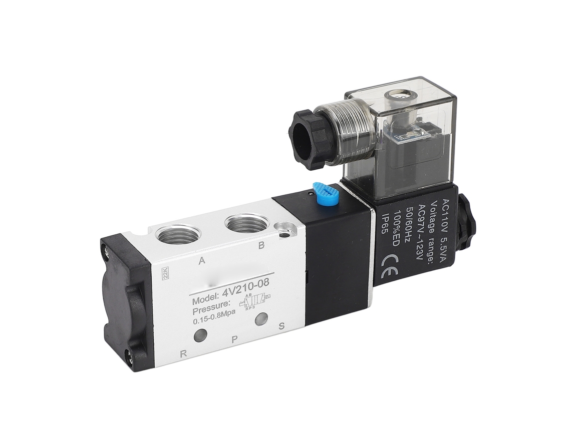 2026velora-válvula Solenoide Eléctrica 4v210-08 2 Posiciones 5 Vías Para Control De Cilindros Neumático Ac110v