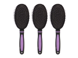 Juego De 3 Peines Ovalados Para Peinar El Cabello, Masajeador De Cabeza, Peine Con Amortiguador, Tamaño Grande Para Uso Doméstico.
