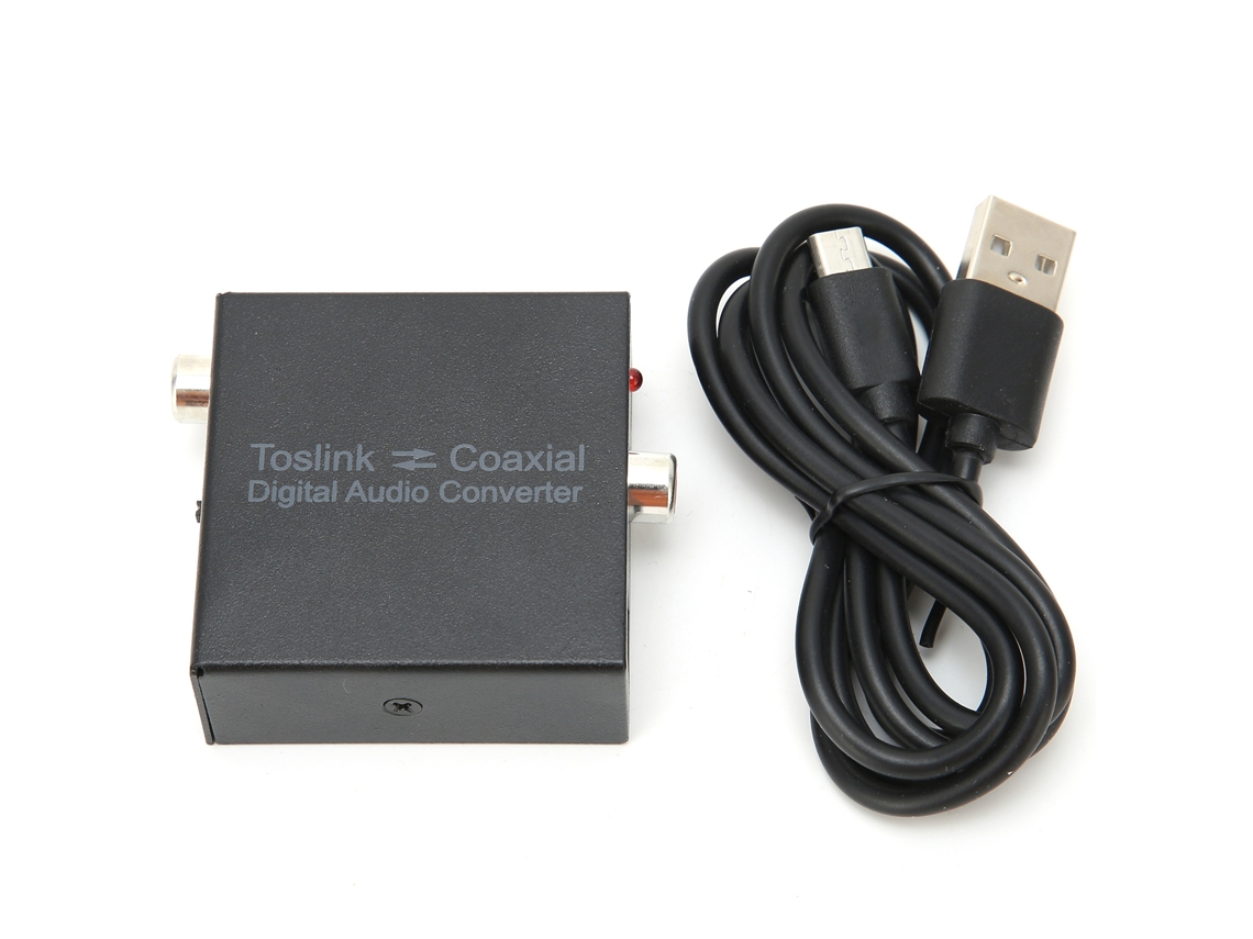 Adaptador Convertidor De Audio Bidireccional Spdif Digital Óptico A Coaxial
