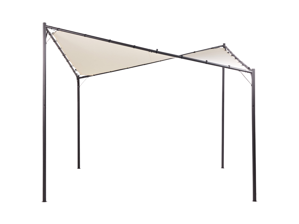 Pérgula De Jardim Aventine Metal 300 Cm 300 Cm Creme