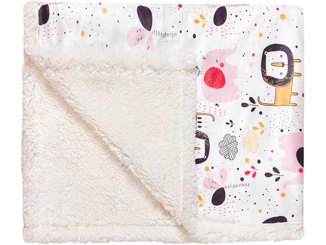 Manta Carrito Bebé Eifson Otoño Invierno Cálida 75x100cm (elefante Rosa)