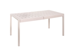 Mesa De Refeição De Jardim Bartica 154 Cm 84 Cm Creme