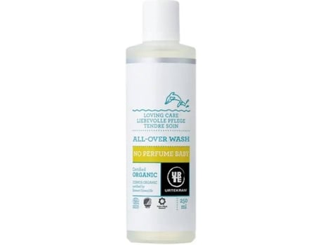 Gel de Baño + Champú URTEKRAM Sin Perfume (250 ml)