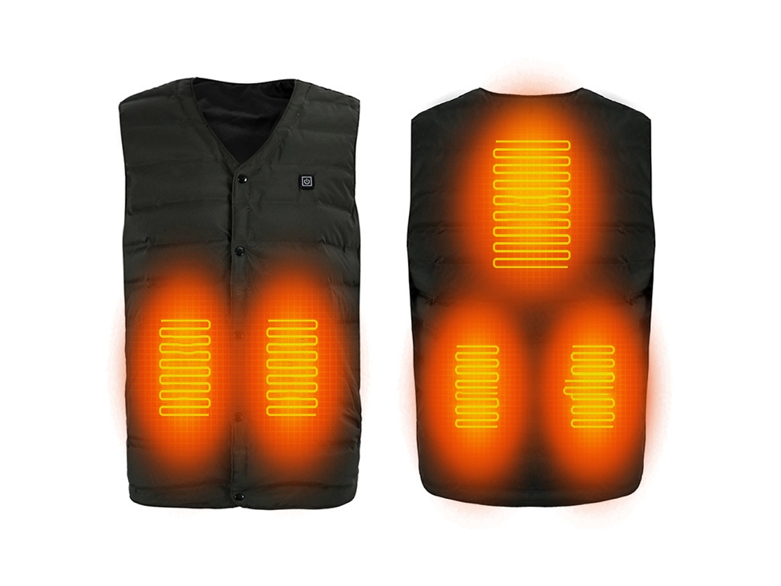 Jinwei-chaleco Caliente Con 3 Niveles De Control De Temperatura 5 Zonas De Calentamiento Ligero Usb Para Hombre Mujer Camping Senderismo Pesca