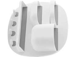 Estante De Pared Multifuncional Blanco Con Cuatro Ganchos Y Tres