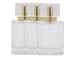 Atomizador De Perfume De Vidrio Recargable De 50 Ml - 3 Unidades