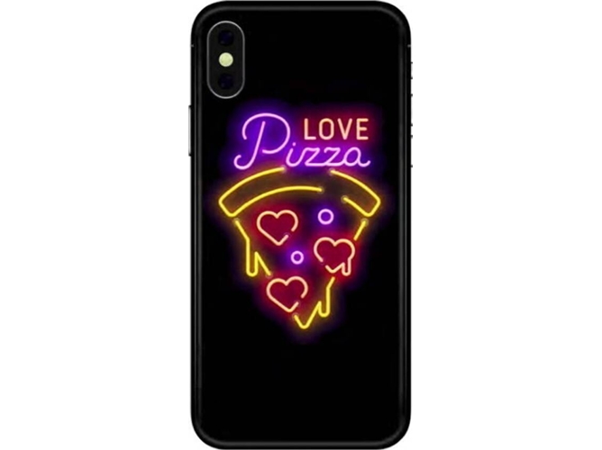 Funda iPhone X, XS BENJAMINS Pizza Multicolor