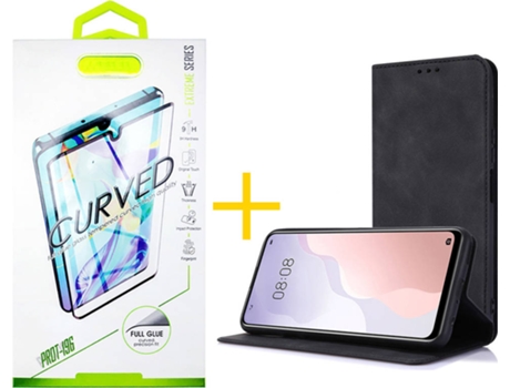 Carcasa + Protector de Pantalla para Samsung Galaxy S22 Plus 5G SKYHE Negro