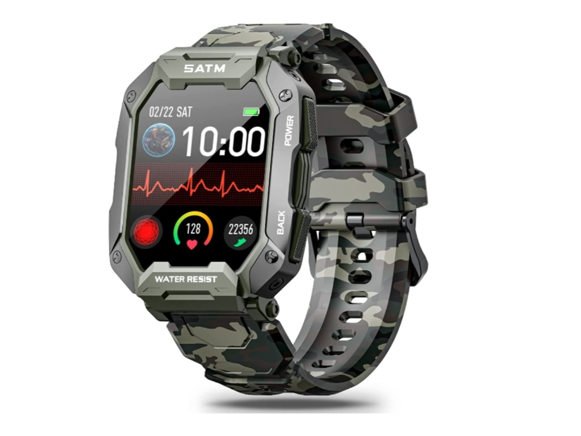 Smartwatch YIZHOOD TE23 (Android e IOS - Verde)