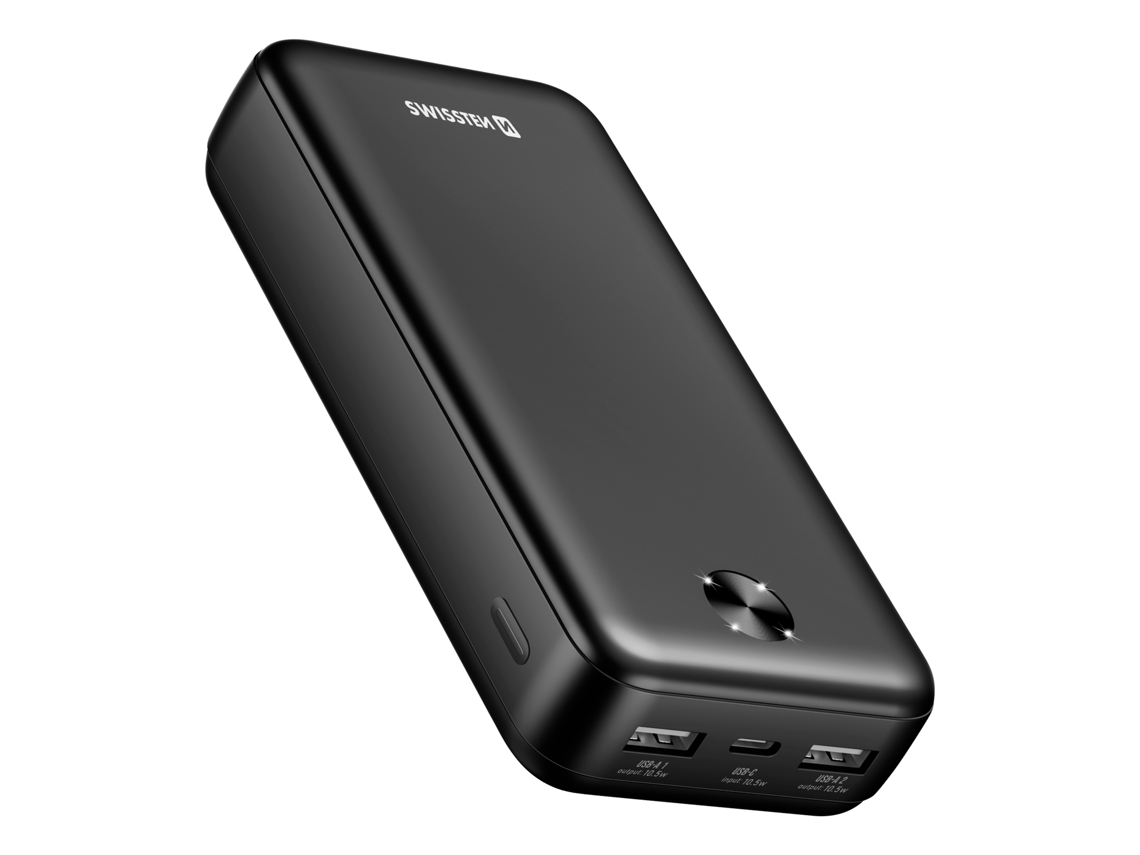 Power Bank Externa Puerto Usb Indicador Swissten Pbk-005aa Negro