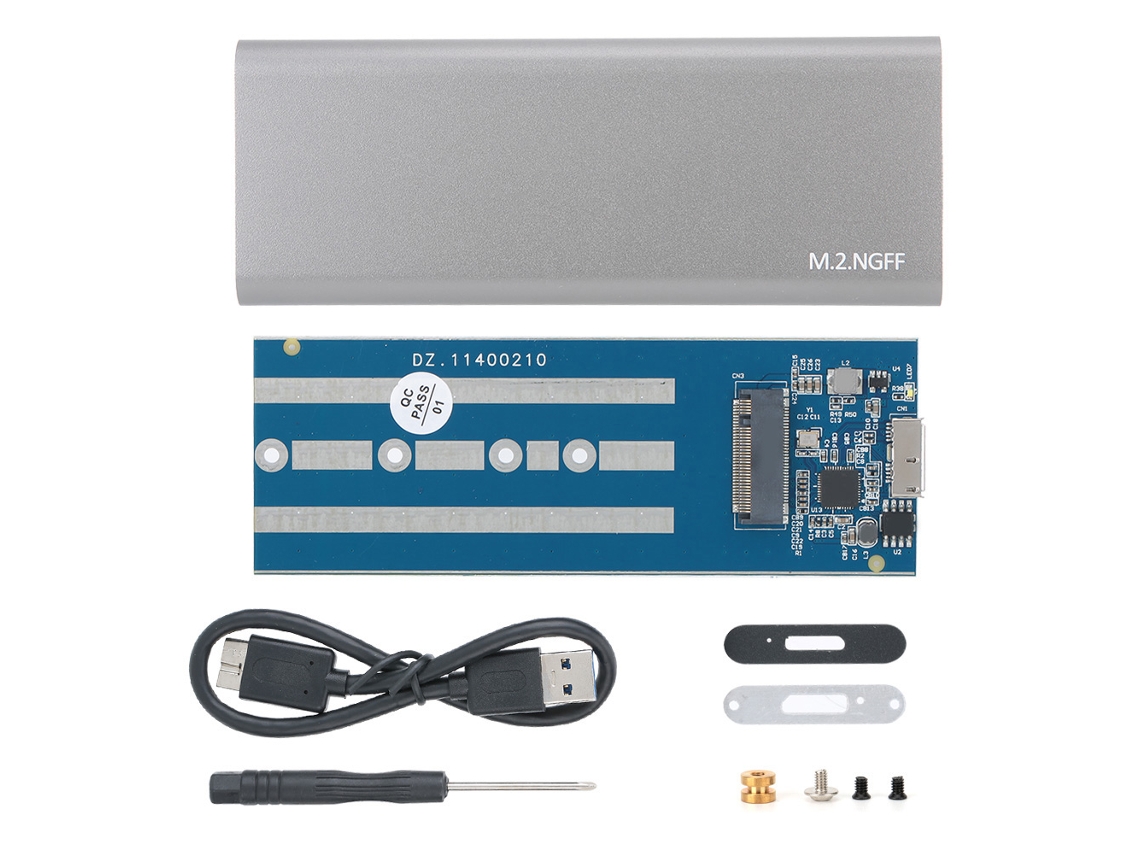 Caja De Disco Duro Móvil M.2 Ngff, Gabinete Externo De Hdd, Caja De Ssd Metalica Usb 3.0