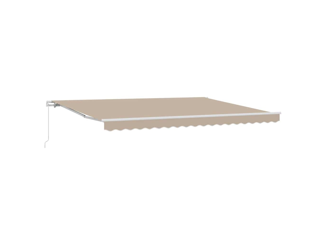Maison Exclusive - Toldo Retráctil Beige 450 X 300 X 165 Cm Poliéster Y Aluminio