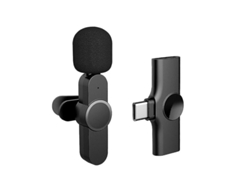 Micrófono de solapa Lightnings Mini tipo C Plug & Play, inalámbrico para transmisión en vivo, vloggers, entrevistas, Chaberlu